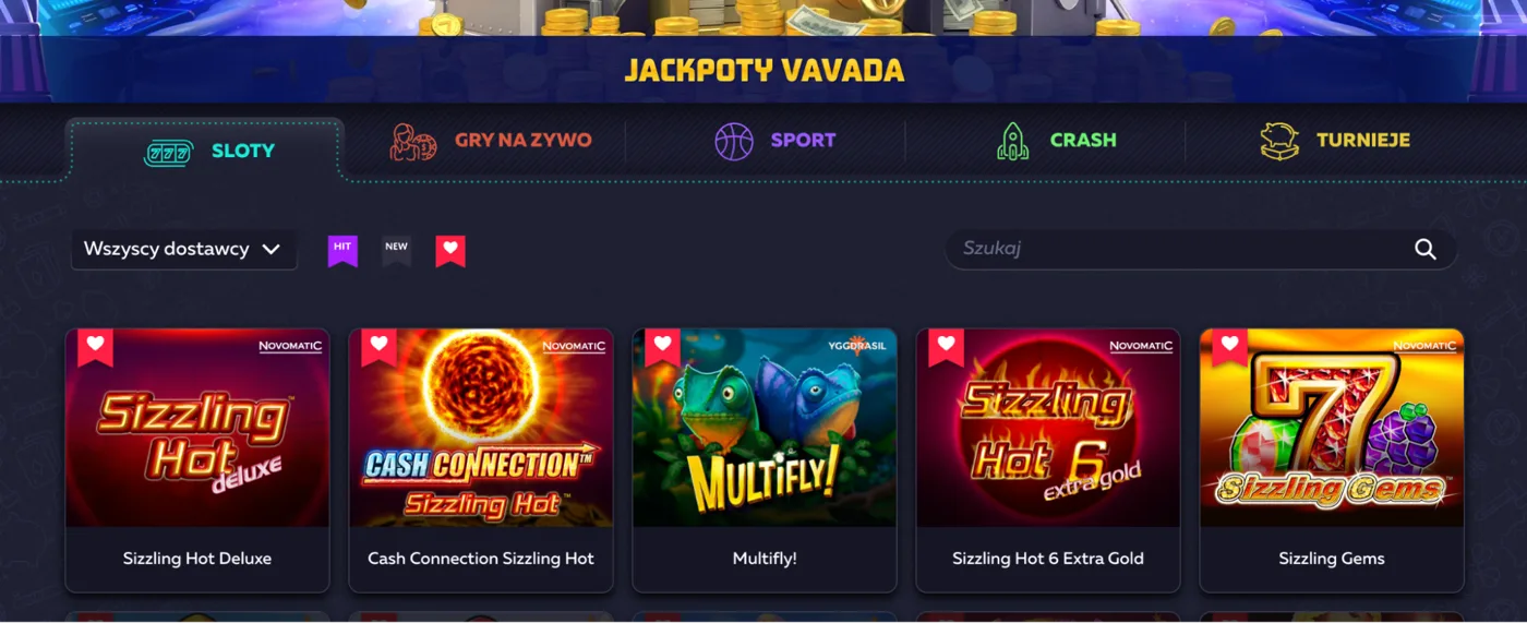 vavada ulubione gry sekcja sloty sizzling hot